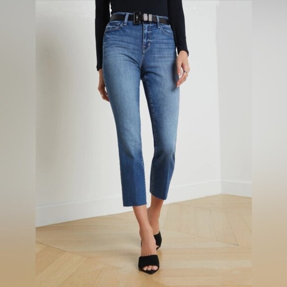 L'AGENCE Sada Slim-Leg Cropped Jean In Cambridge, 29 - Picture 1 of 6